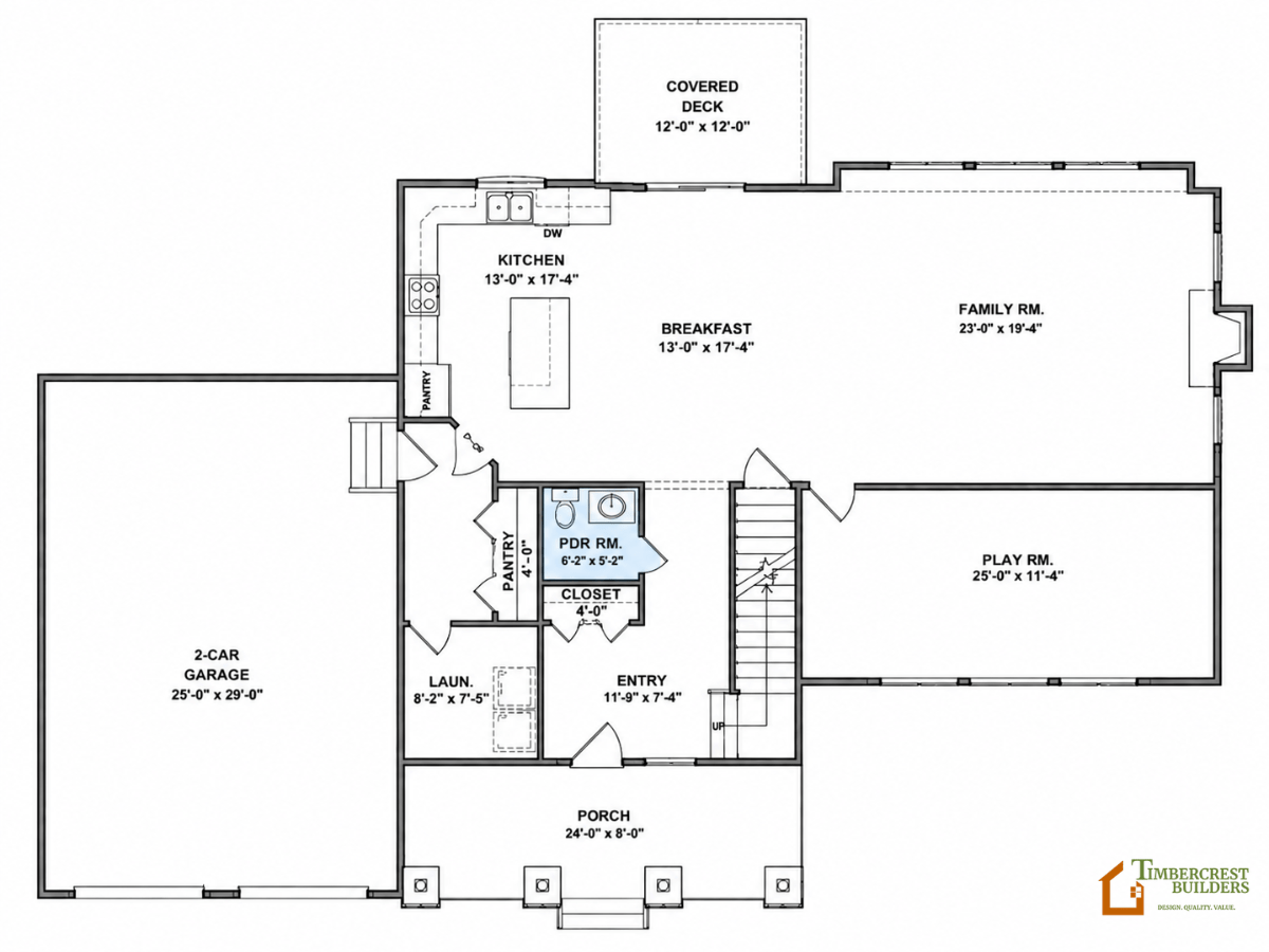 The Magnolia - first floor plan The Magnolia - first floor plan