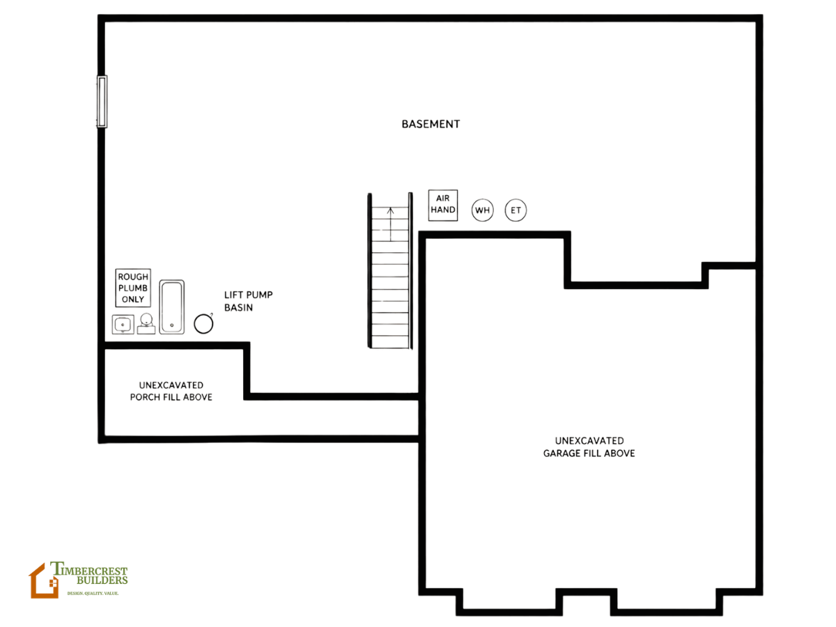 The Tamarack - foundation plan The Tamarack - foundation plan